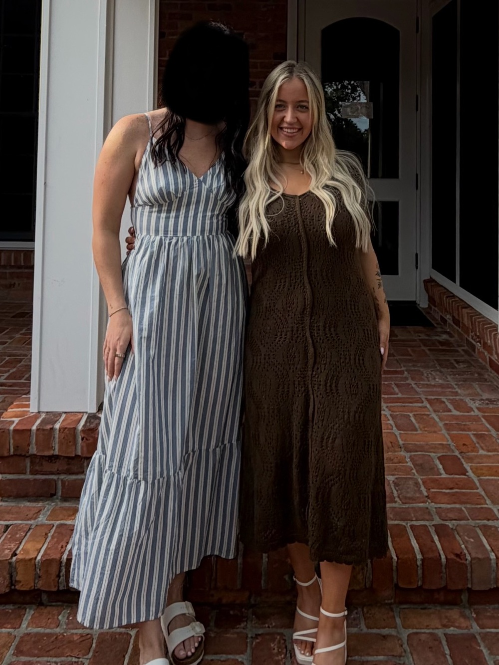 Women’s Brown Knit Midi Dress